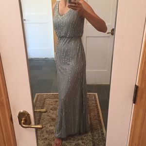 Adrianna Papell sequined evening gown